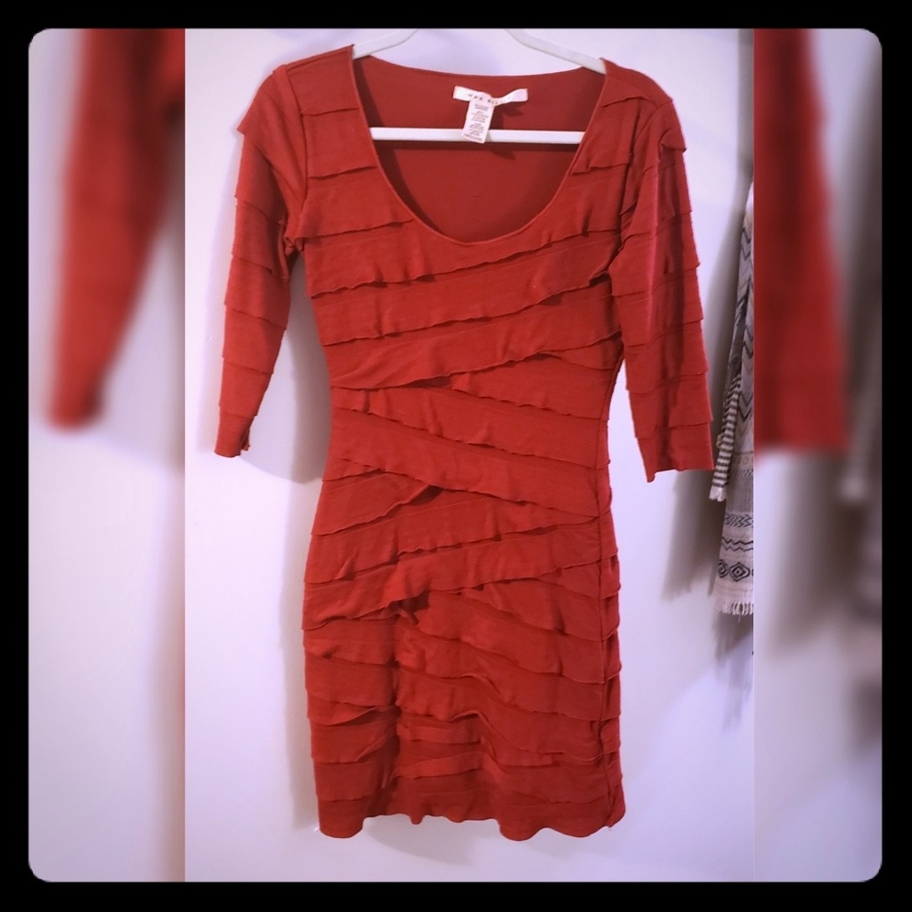 Red bandage dress
